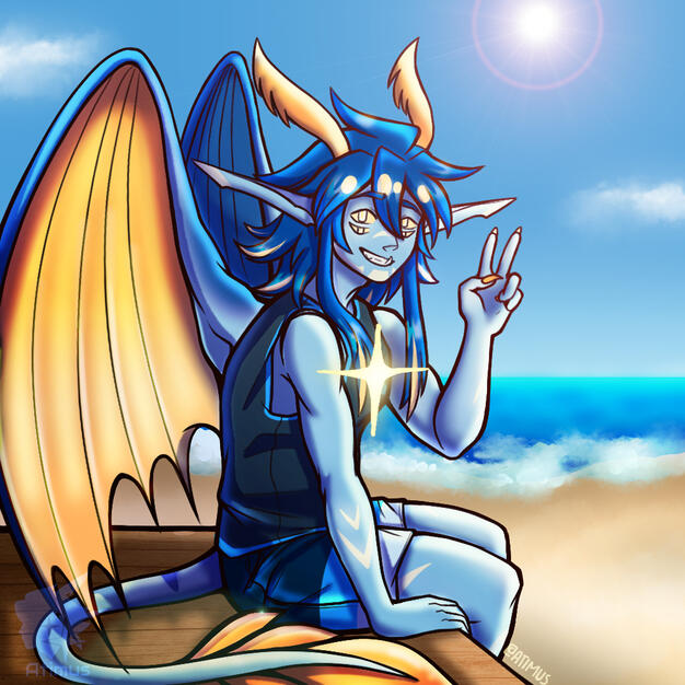 Atimus at beach - 2025