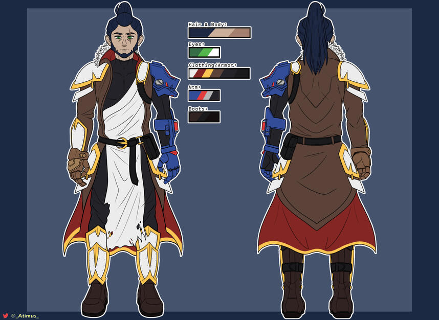Avatus Character Ref Sheet Commission - 2022